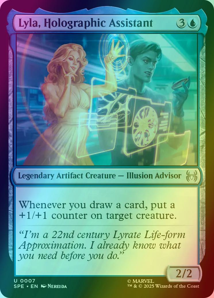 Lyla, Holographic Assistant [7] [Marvel's Spider-Man Eternal] [Foil]