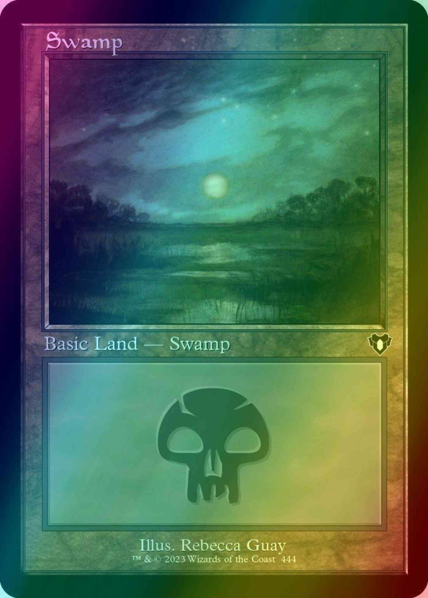 Swamp [444] [Retro Frame] [Commander Masters] [Foil]