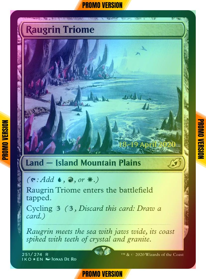 Raugrin Triome [Prerelease] [251s] [Ikoria: Lair of Behemoths Promos] [Foil]
