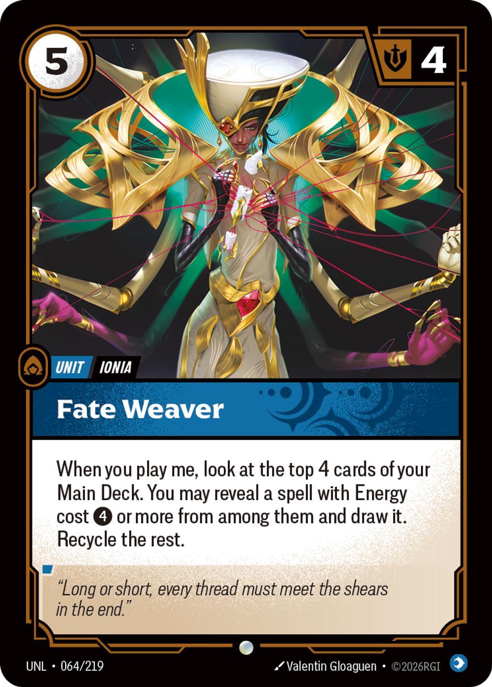 Fate Weaver - 064/219 [Unleashed] [Non-Foil]