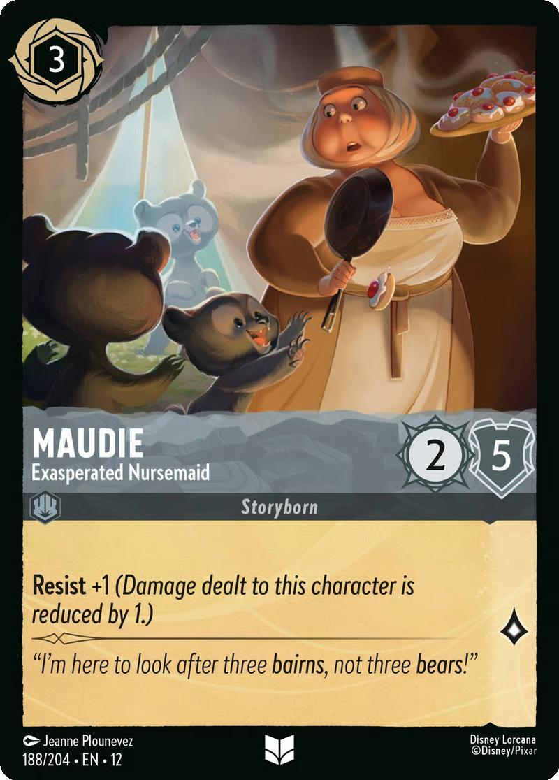 Maudie - Exasperated Nursemaid - 188/204 [Wilds Unknown] [Non-Foil]