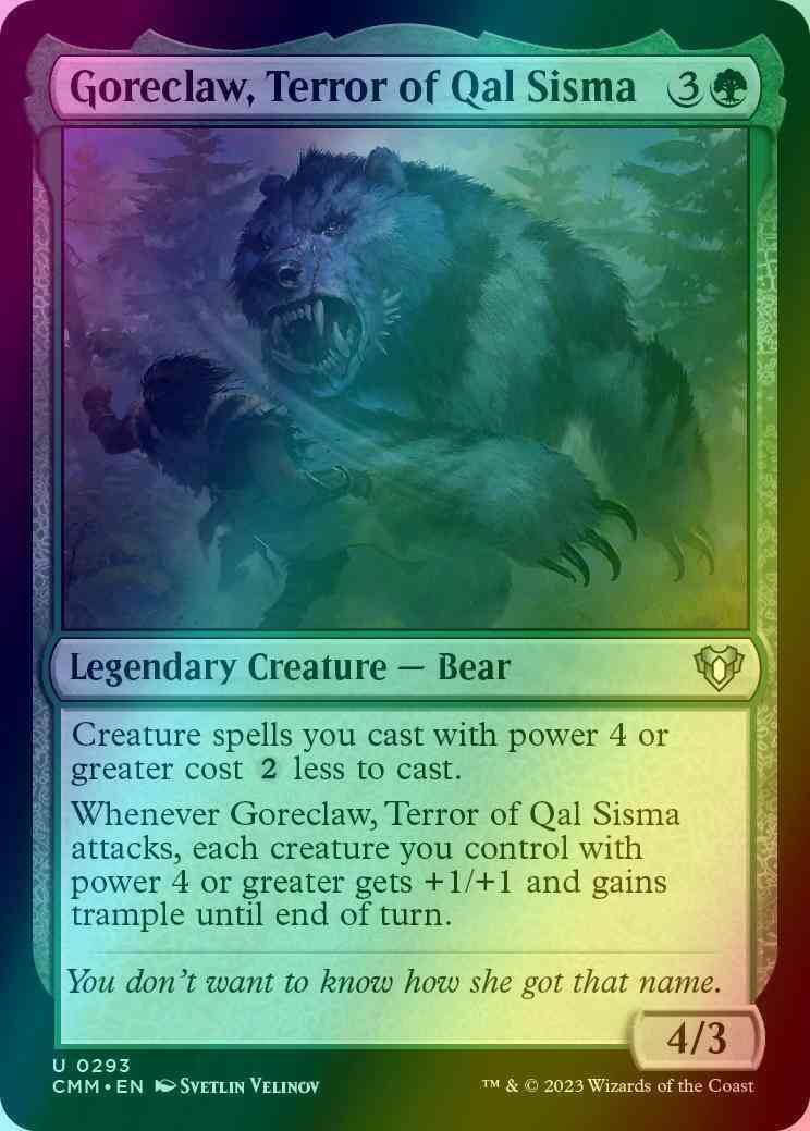 Goreclaw, Terror of Qal Sisma [293] [Commander Masters] [Foil]