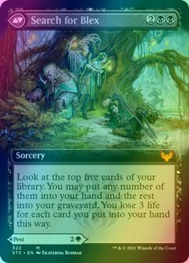 Blex, Vexing Pest // Search for Blex [322] [Extended Art] [Strixhaven: School of Mages] [Foil]