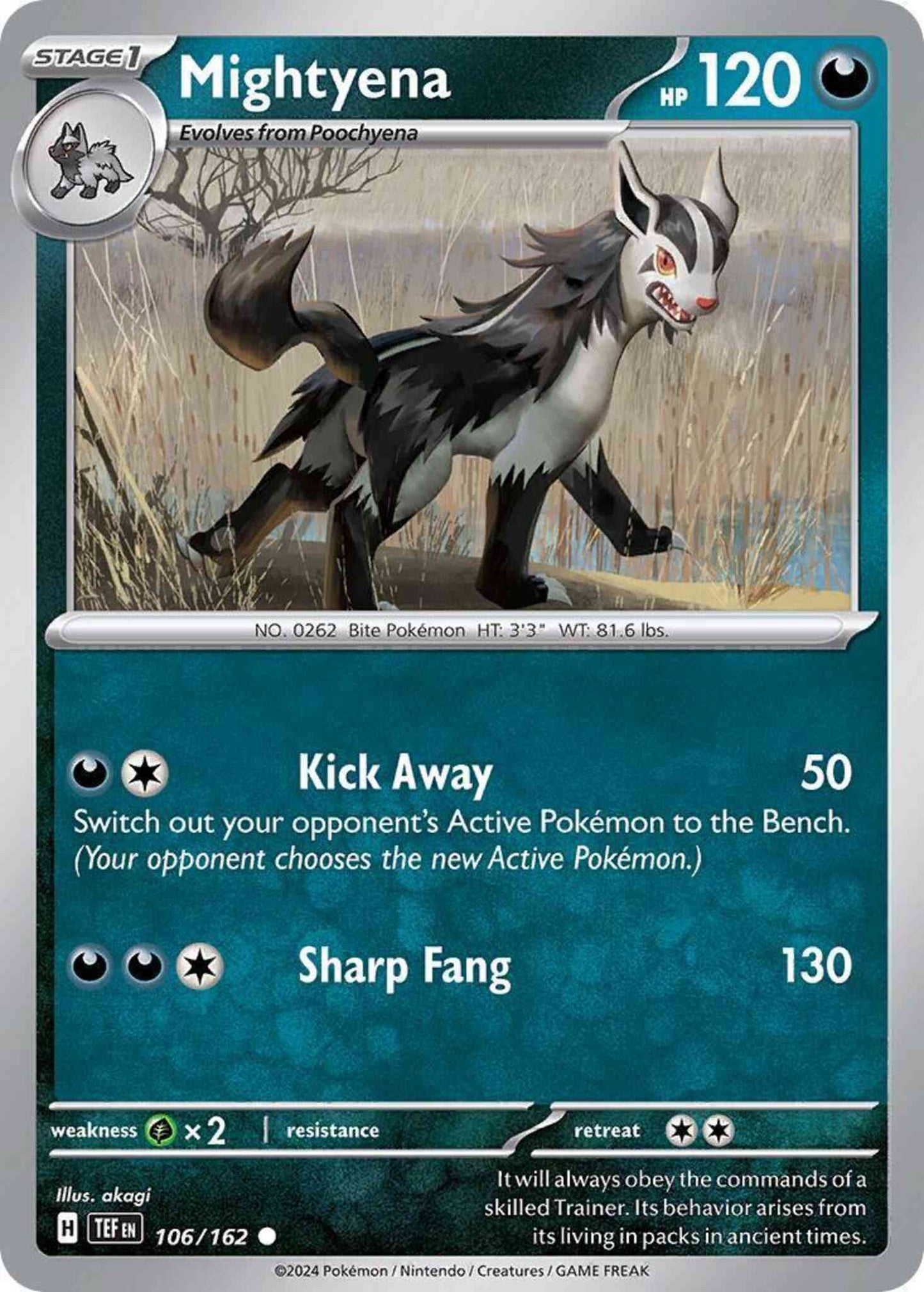 Mightyena - 106/162 - Common [sv05-106] [Non-Holo]