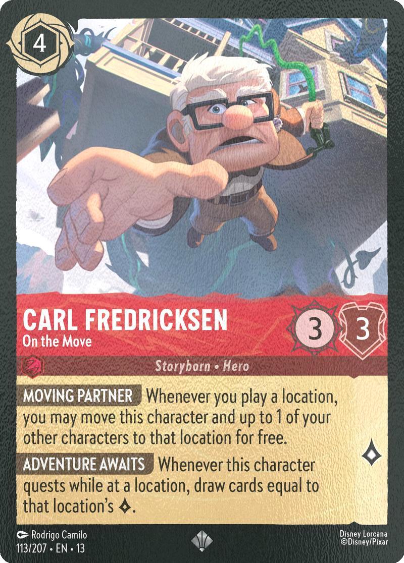 Carl Fredricksen - On the Move - 113/204 [Attack of the Vine!] [Cold Foil]