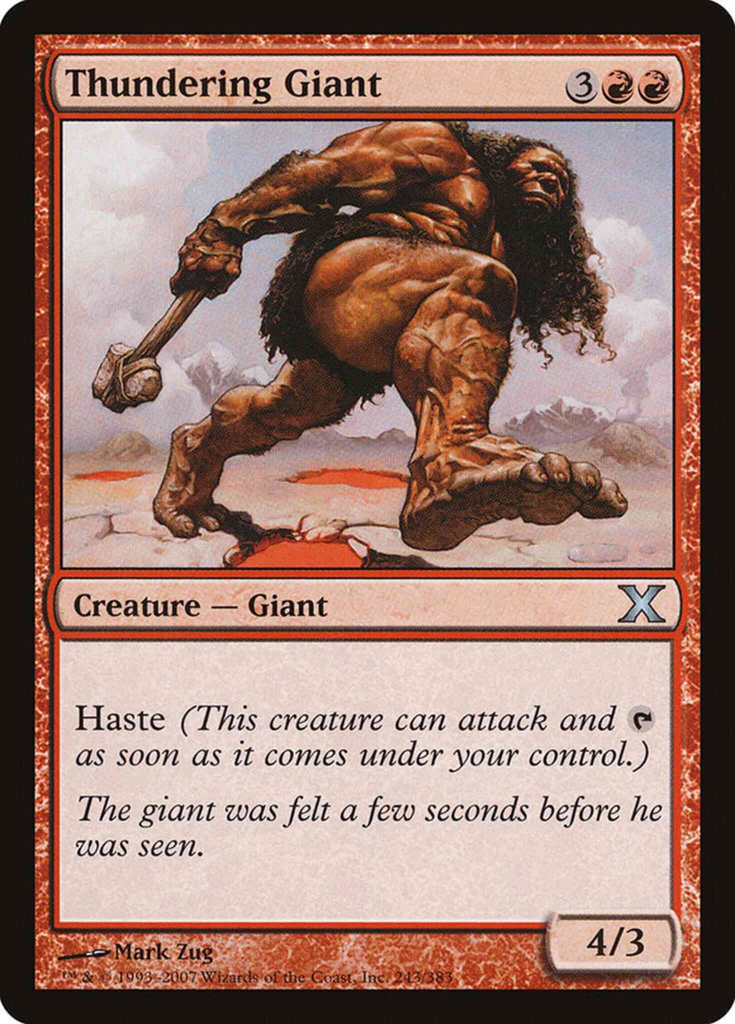 Thundering Giant [243] [Tenth Edition] [Non-Foil]