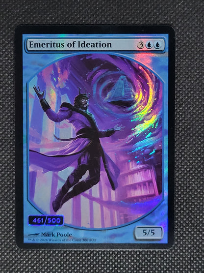 Emeritus of Ideation // Ancestral Recall — Serial Numbered|461/500|Full Art|Retro Frame|Headliner|Rainbow Foil — ID 19067