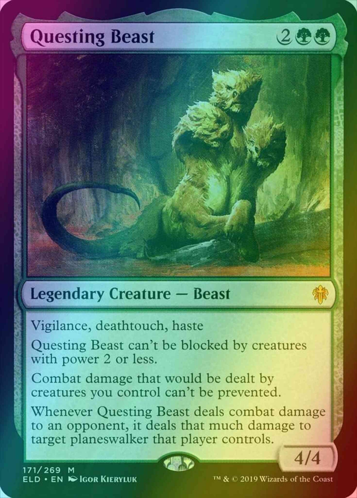 Questing Beast [171] [Throne of Eldraine] [Foil]