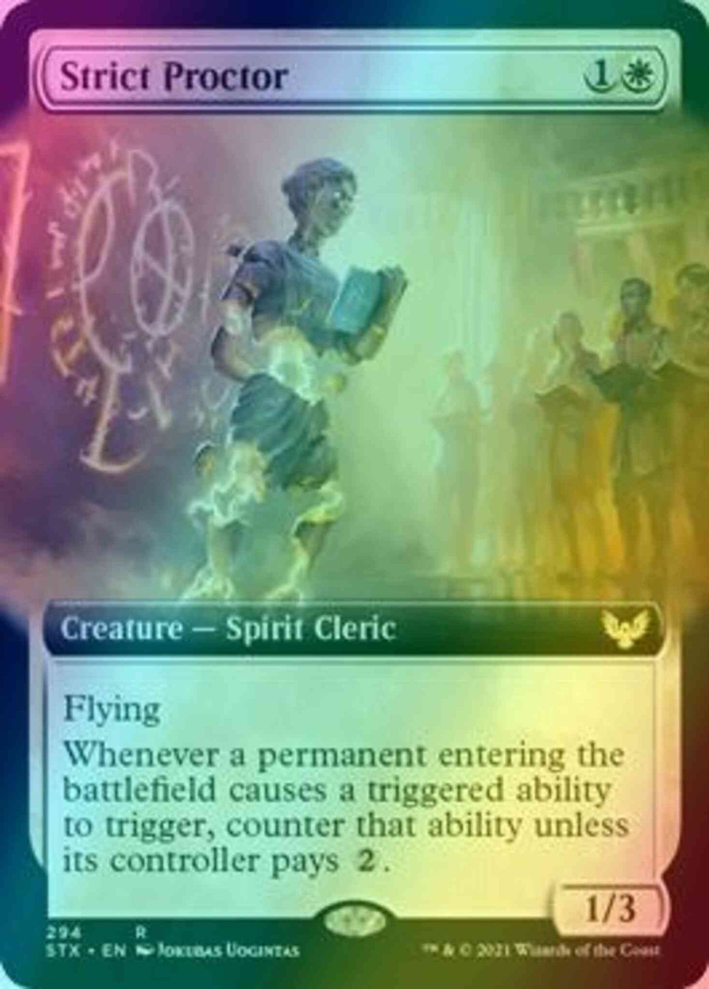 Strict Proctor [294] [Extended Art] [Strixhaven: School of Mages] [Foil]