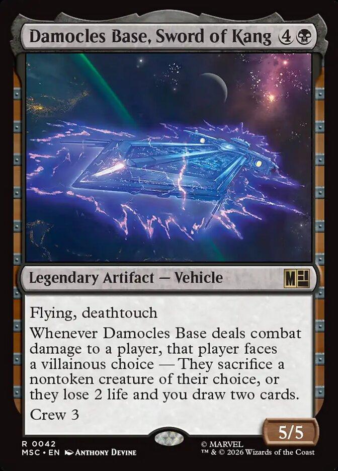 Damocles Base, Sword of Kang [42] [Marvel Super Heroes: Commander] [Non-Foil]