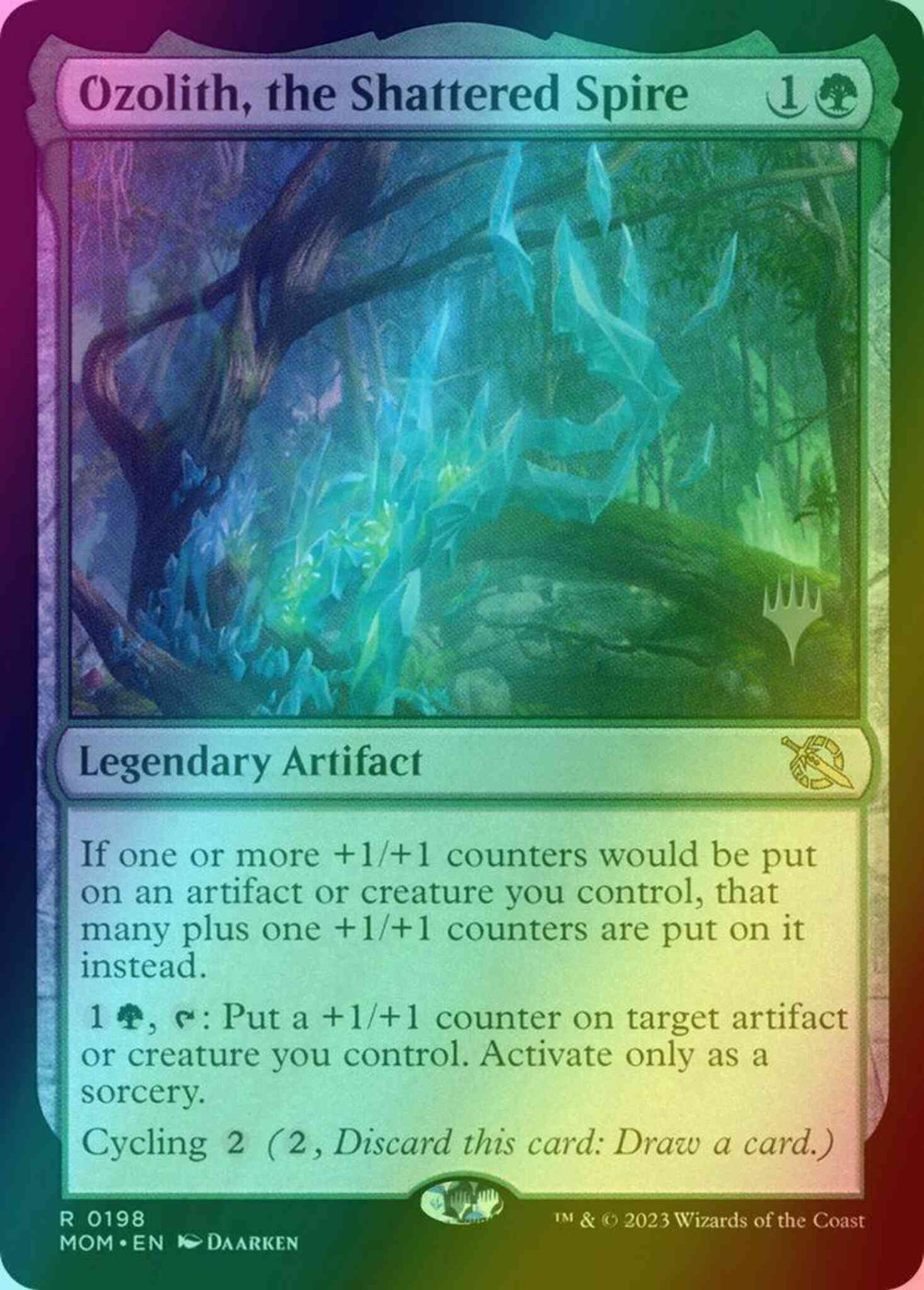 Ozolith, the Shattered Spire [198p] [Promo Pack] [March of the Machine: Promos] [Foil]