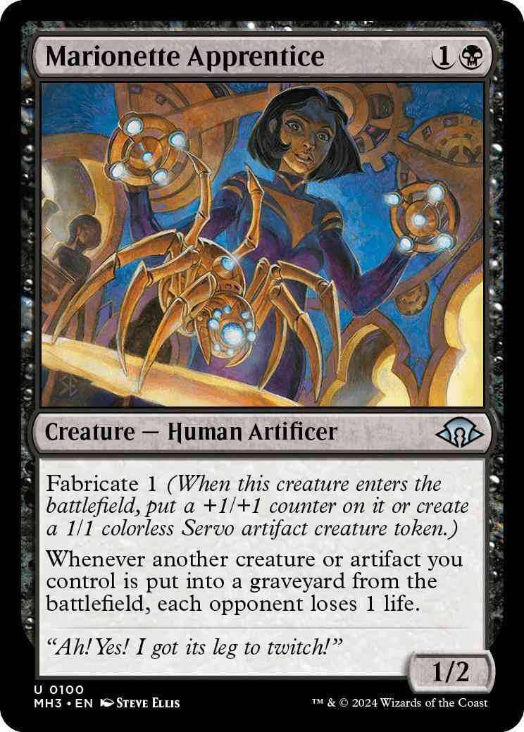 Marionette Apprentice [100] [Modern Horizons 3] [Non-Foil]