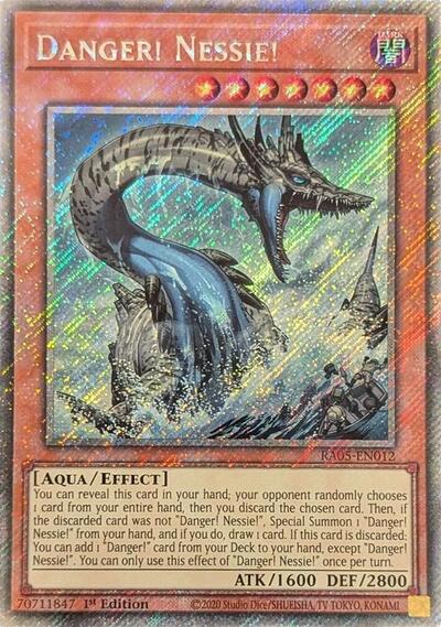 Danger! Nessie! - RA05-EN012 - Platinum Secret Rare - 1st Edition