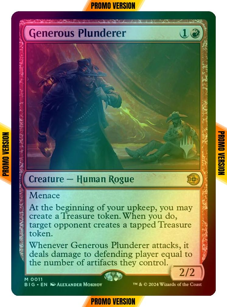 Generous Plunderer [11p] [Promo Pack] [The Big Score: Promos] [Foil]