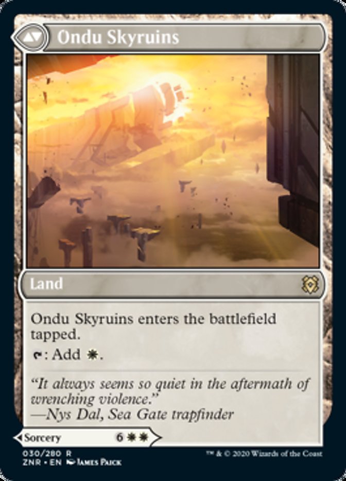 Ondu Inversion // Ondu Skyruins [30] [Zendikar Rising] [Non-Foil]