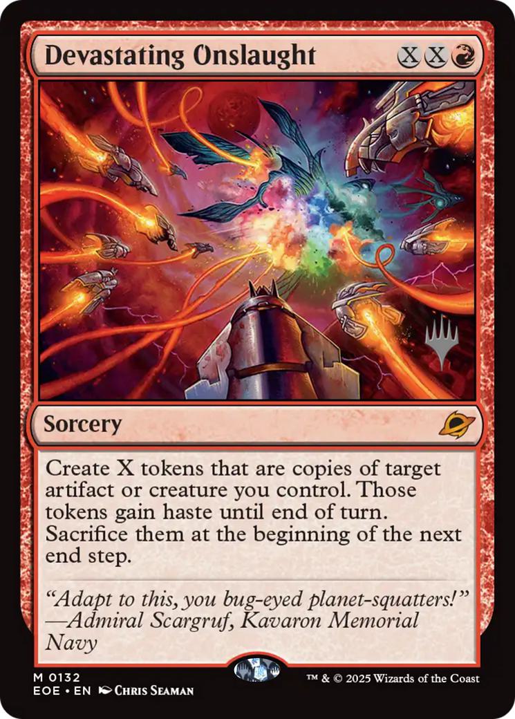 Devastating Onslaught [132p] [Promo Pack] [Edge of Eternities: Promos] [Non-Foil]