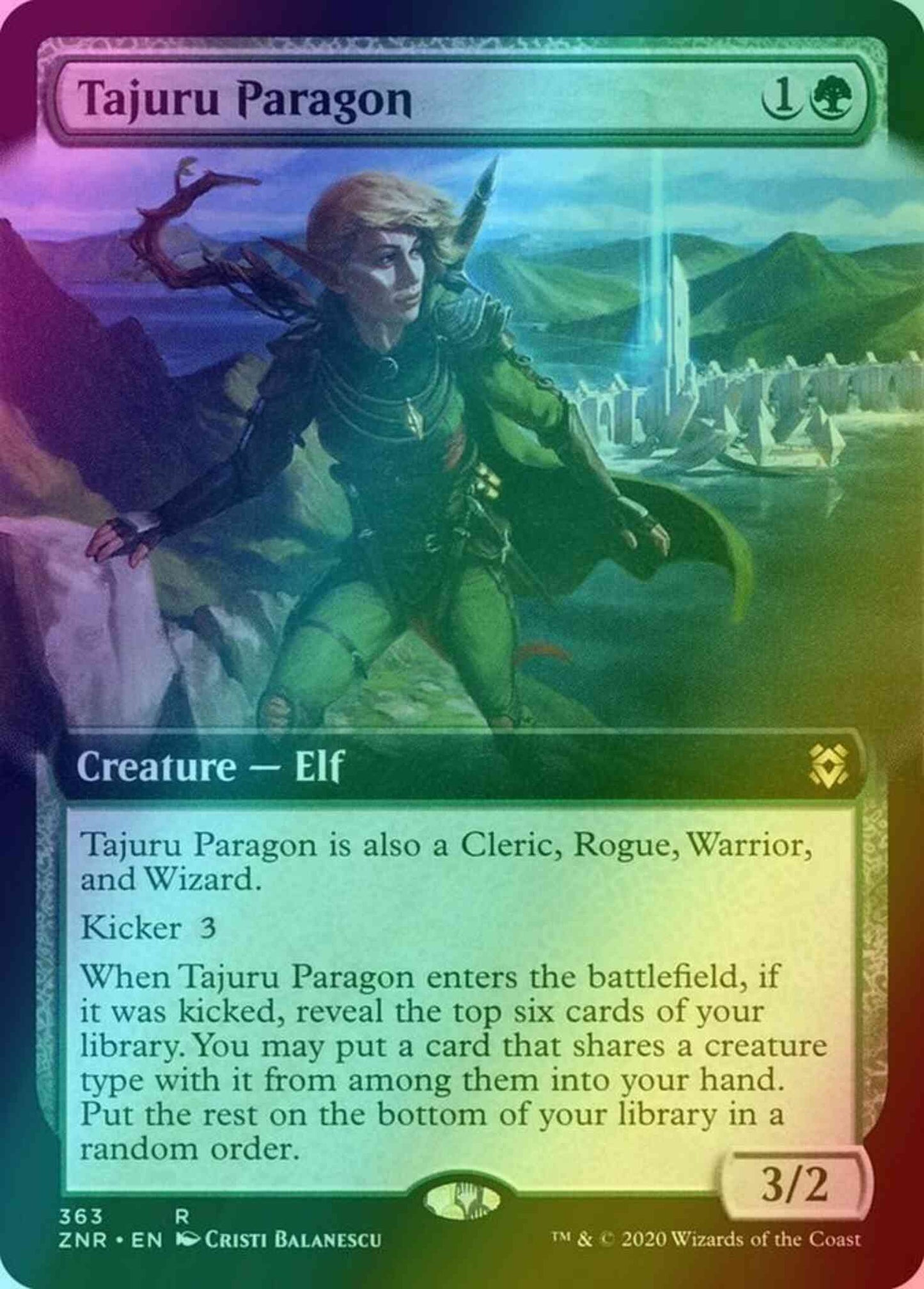 Tajuru Paragon [363] [Extended Art] [Zendikar Rising] [Foil]