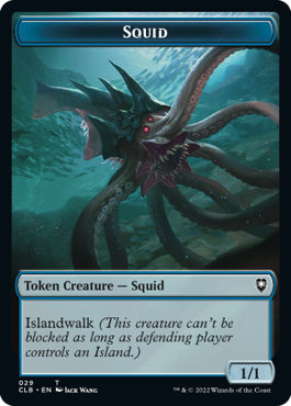 Copy Token (19) // Squid Token (29) [Commander Legends: Battle for Baldur's Gate: Tokens] [Non-Foil]