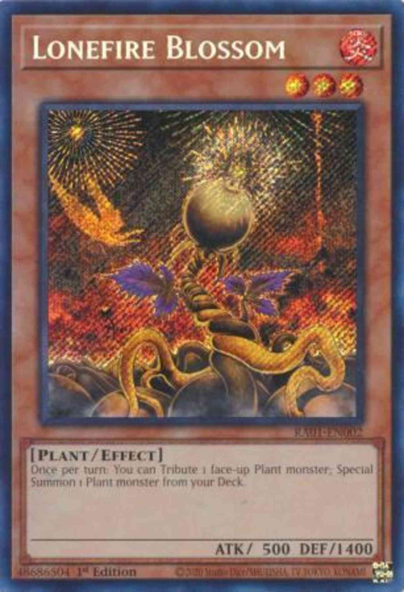 Lonefire Blossom - RA01-EN002 - Secret Rare - 1st Edition
