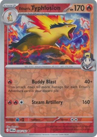 Ethan's Typhlosion - 034/182 - Rare [sv10-034] [Reverse Holo]