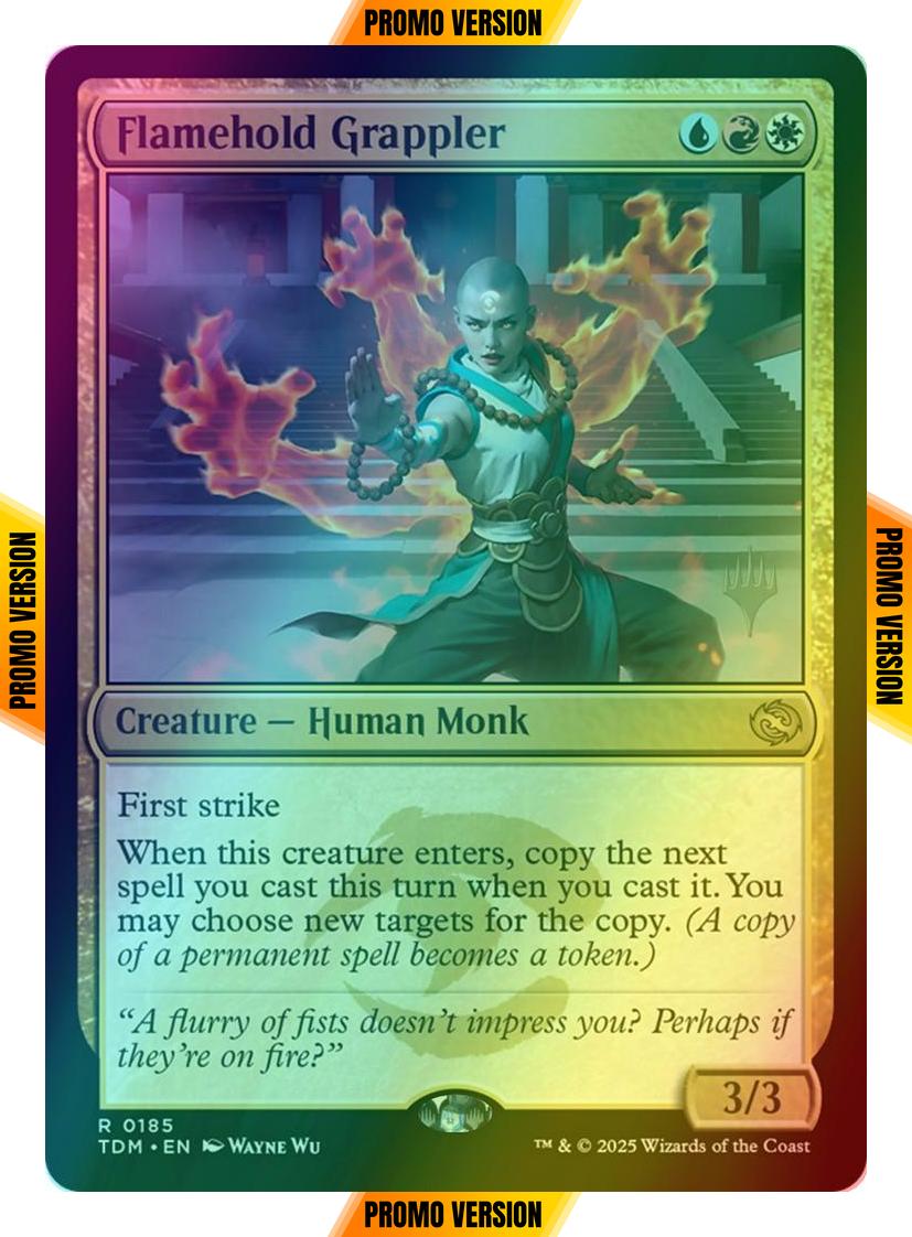 Flamehold Grappler [185p] [Promo Pack] [Tarkir: Dragonstorm: Promos] [Foil]