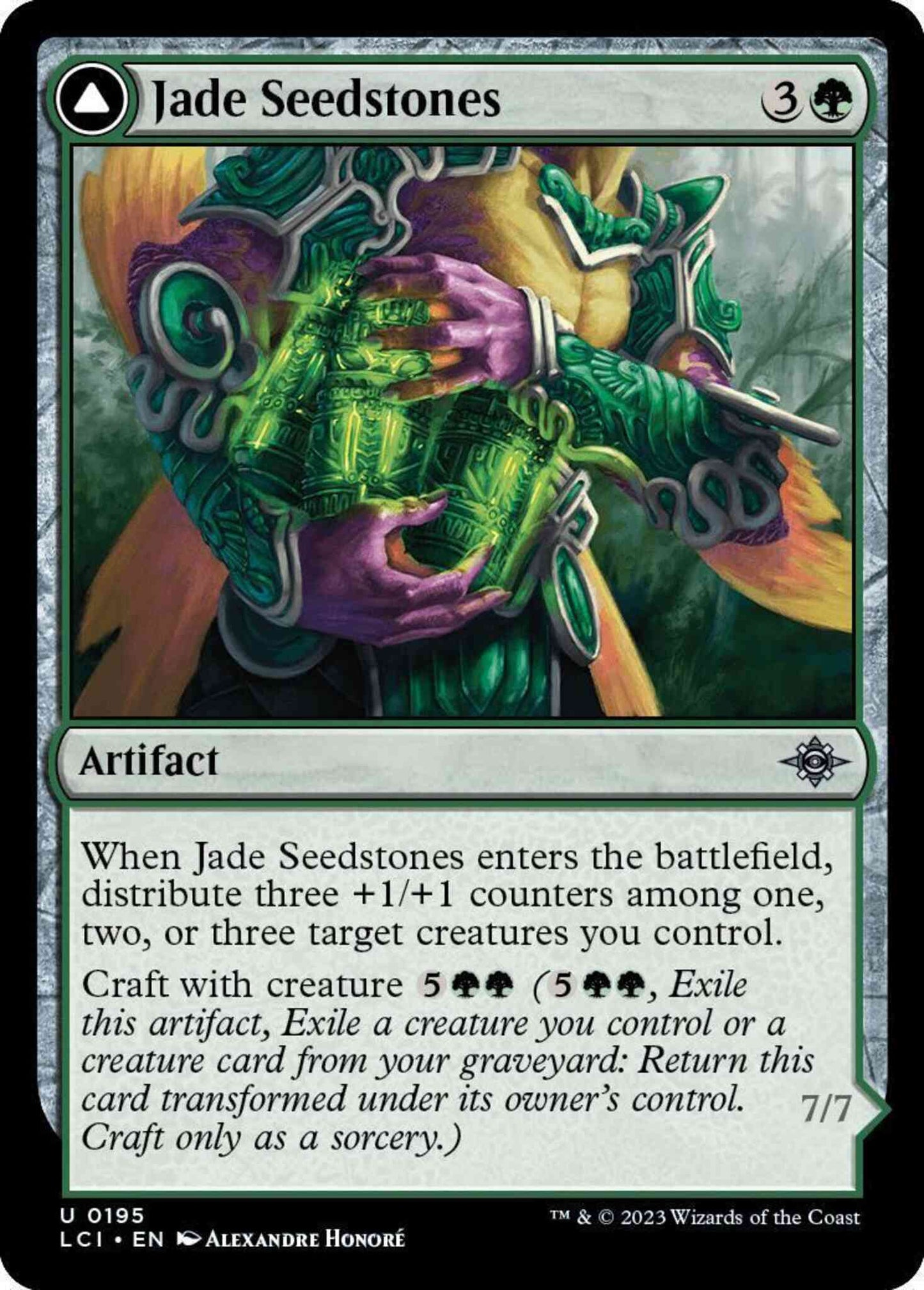 Jade Seedstones // Jadeheart Attendant [195] [The Lost Caverns of Ixalan] [Non-Foil]