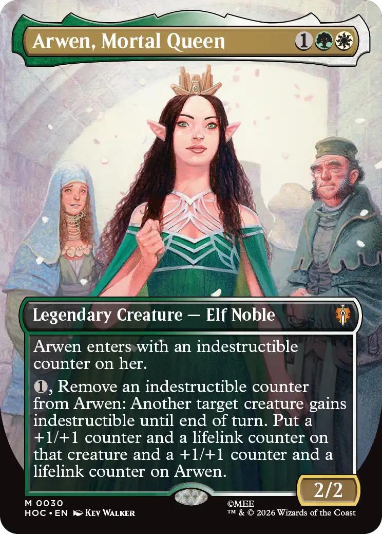 Arwen, Mortal Queen [30] [Borderless] [Classic Artist] [The Hobbit: Commander] [Non-Foil]