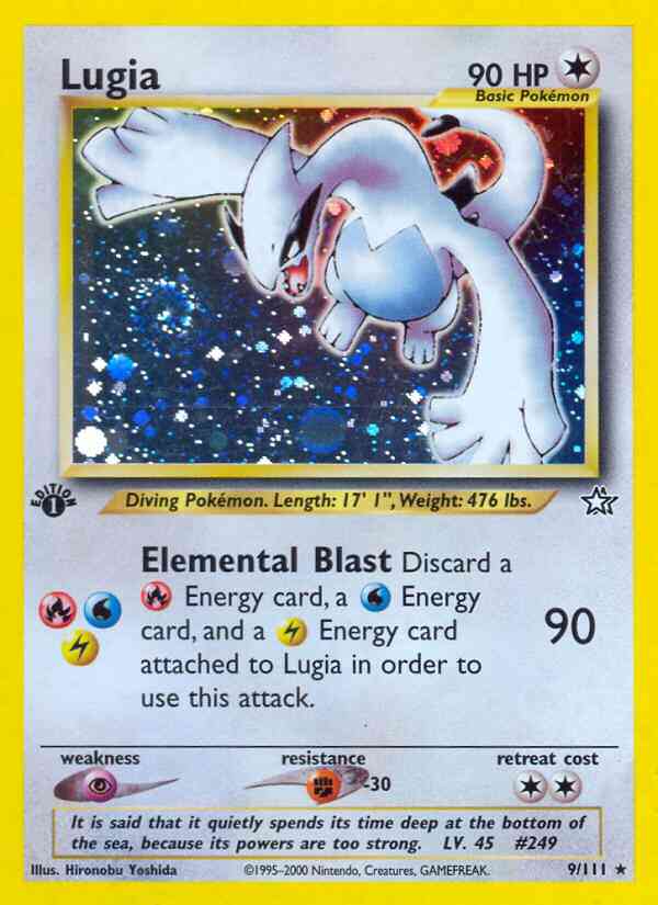 Lugia - 9/111 - Rare - 1st Edition [neo1-9] [Holo]