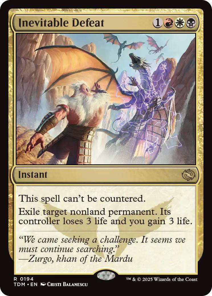 Inevitable Defeat [194] [Tarkir: Dragonstorm] [Non-Foil]