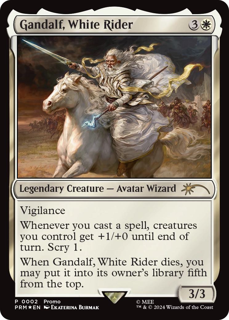 Gandalf, White Rider [2] [Tales of Middle-earth Deluxe Commander Kit] [Foil]