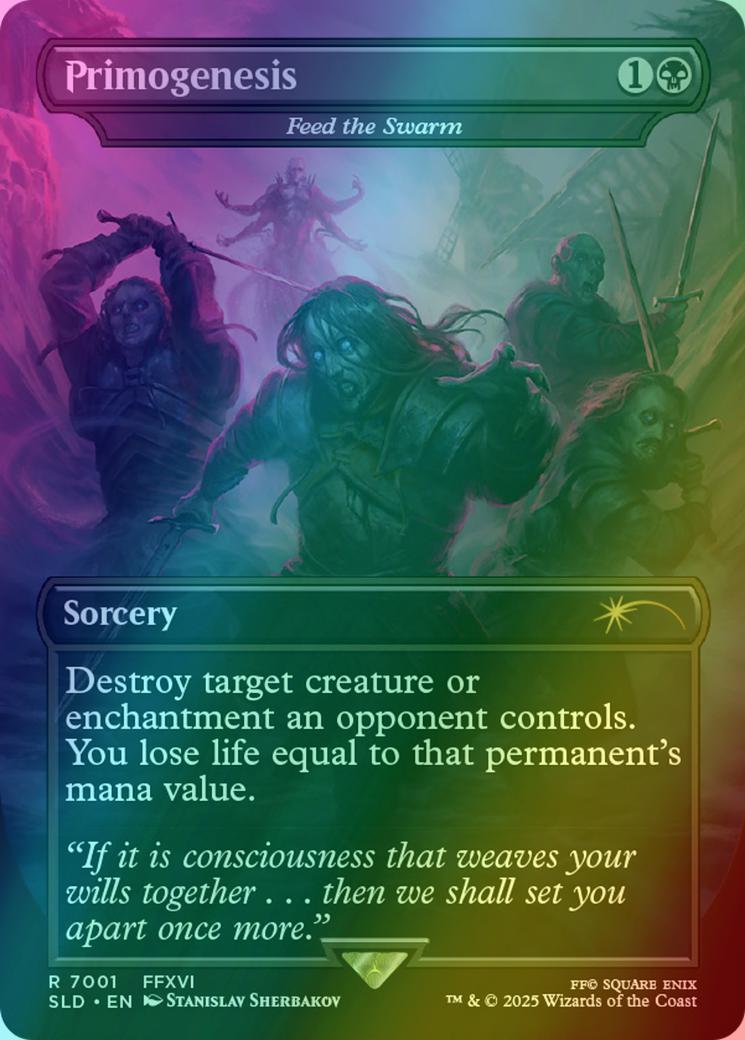 Primogenesis - Feed the Swarm [7001] [Borderless] [FINAL FANTASY: Game Over] [Secret Lair Drop] [Foil]