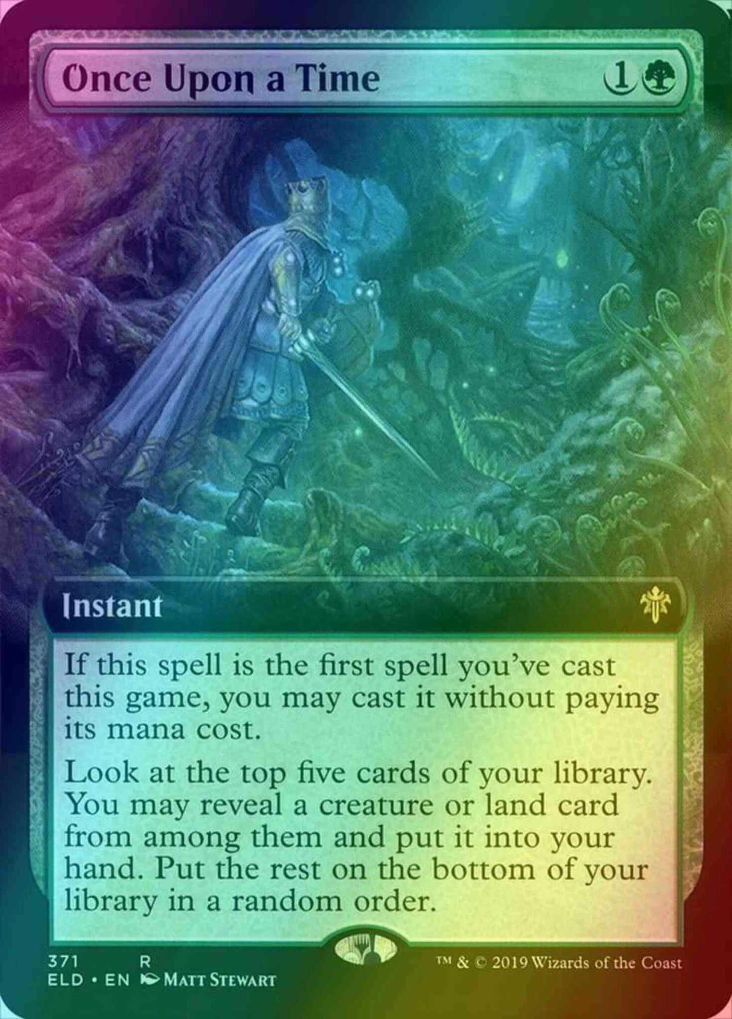 Once Upon a Time [371] [Extended Art] [Throne of Eldraine] [Foil]