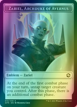 Dog Illusion Token (03) // Zariel, Archduke of Avernus Emblem (19) [Adventures in the Forgotten Realms: Tokens] [Foil]