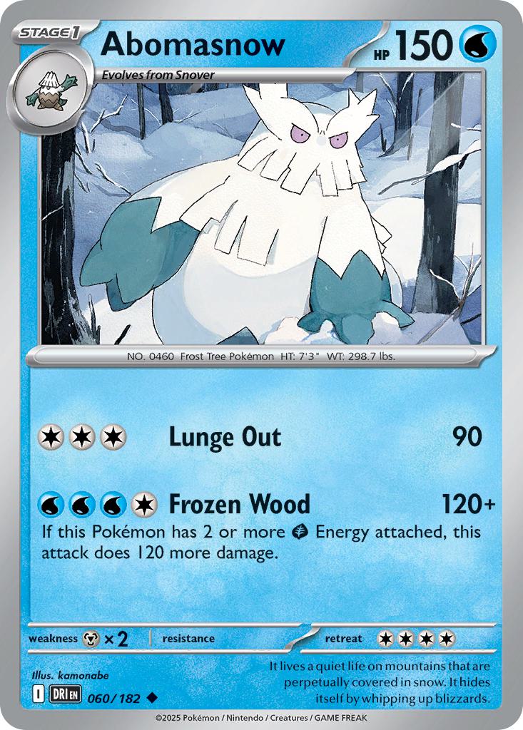 Abomasnow - 060/182 - Uncommon [sv10-060] [Non-Holo]
