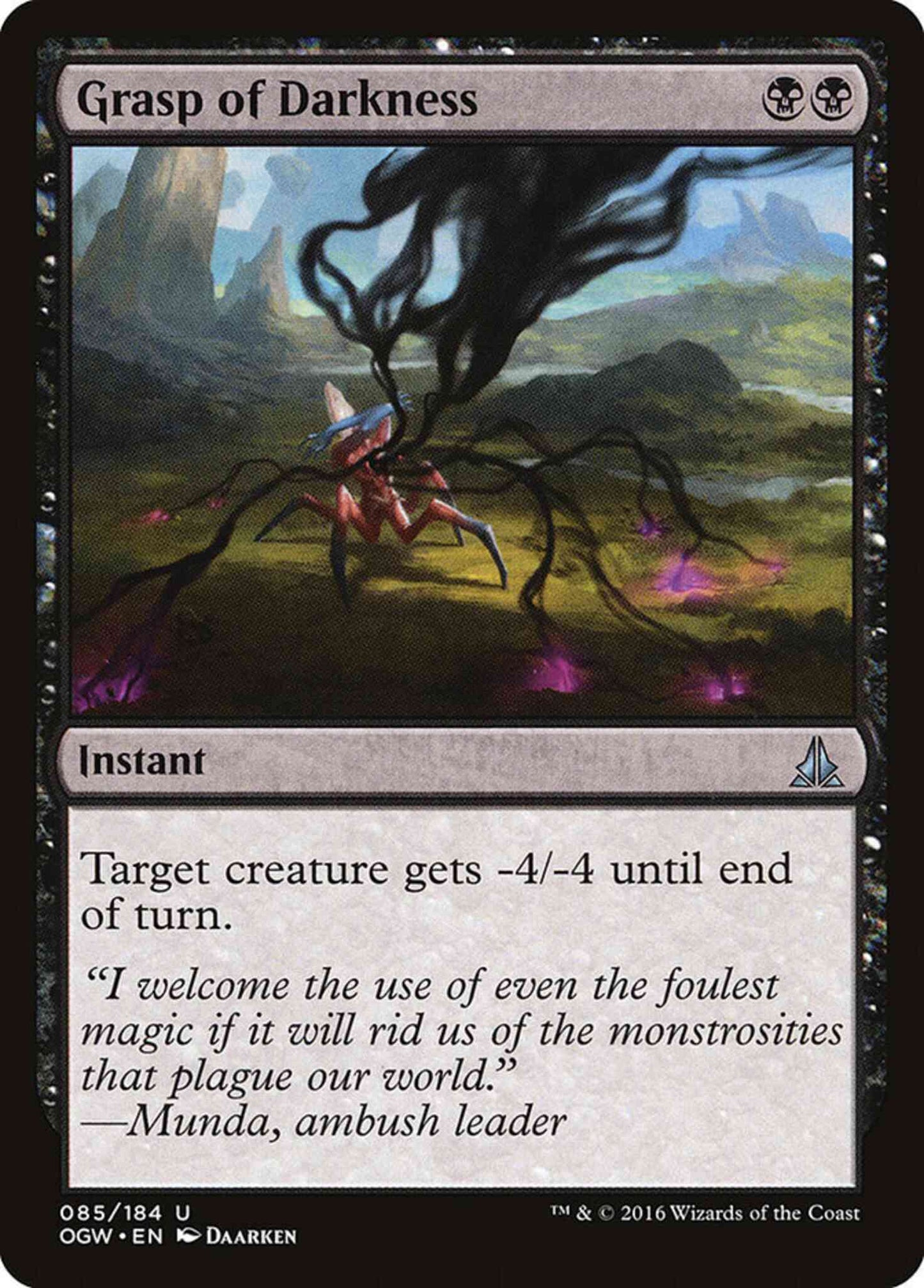 Grasp of Darkness [85] [Oath of the Gatewatch] [Non-Foil]