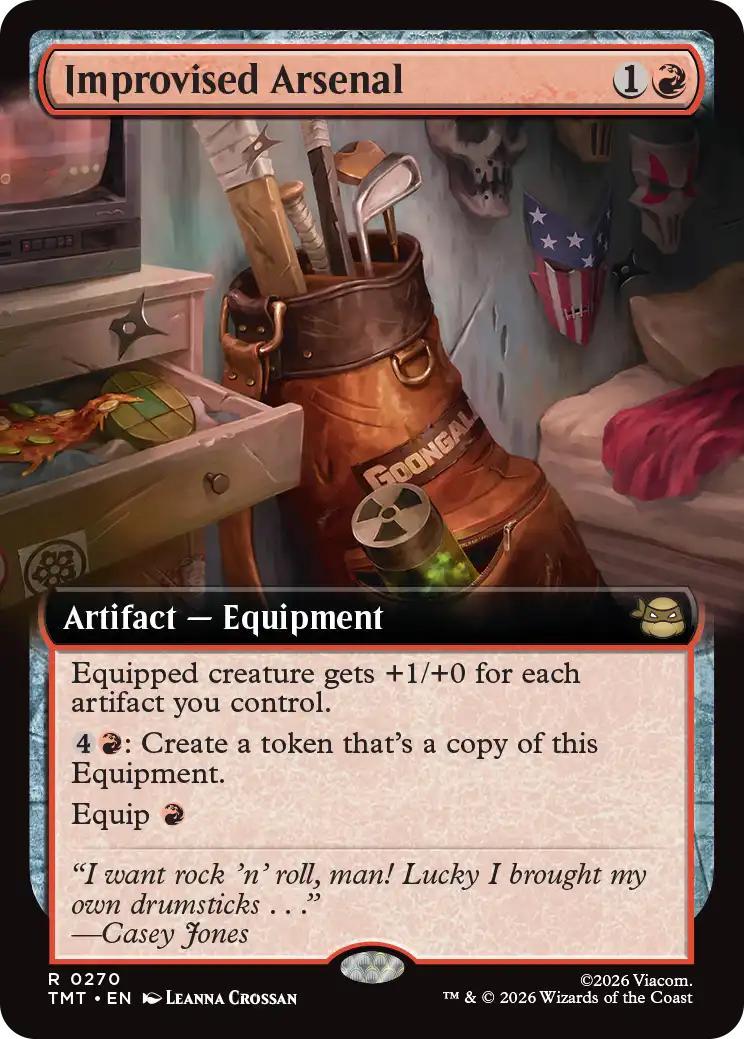 Improvised Arsenal [270] [Extended Art] [Teenage Mutant Ninja Turtles] [Non-Foil]