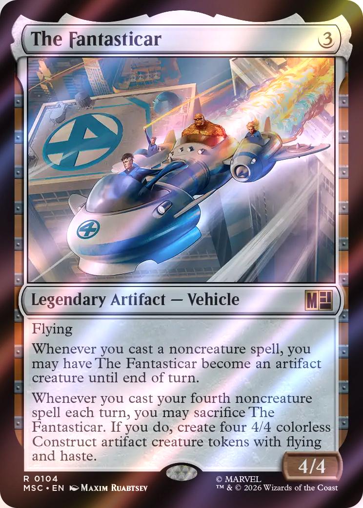 The Fantasticar [104] [Marvel Super Heroes: Commander] [Surge Foil]