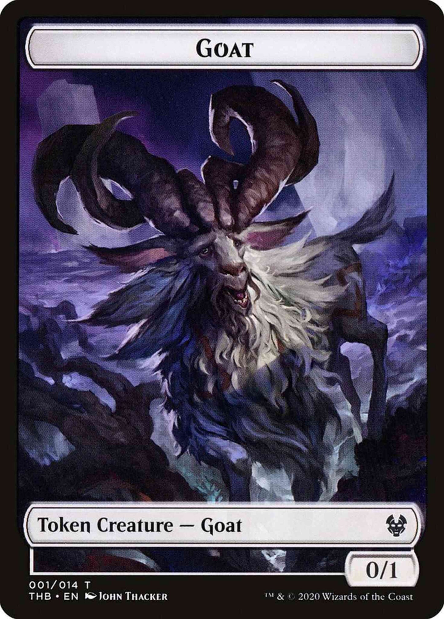 Goat Token [01] [Theros Beyond Death Tokens] [Non-Foil]