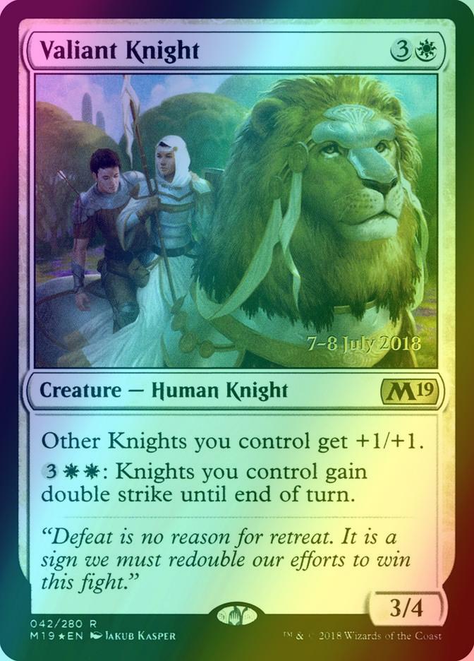 Valiant Knight [42s] [Core Set 2019 Promos] [Foil]