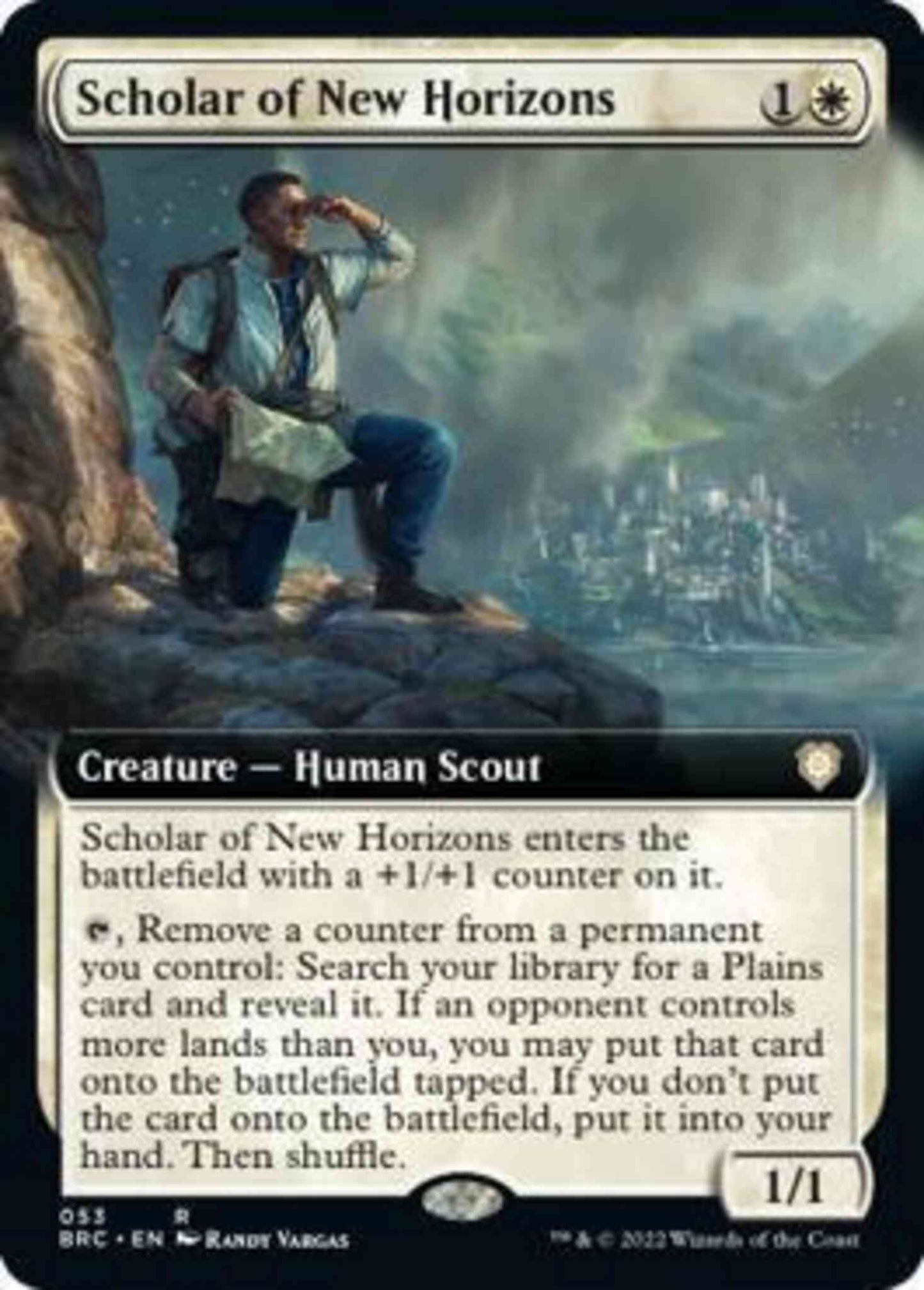 Scholar of New Horizons [53] [Extended Art] [The Brothers' War: Commander] [Non-Foil]