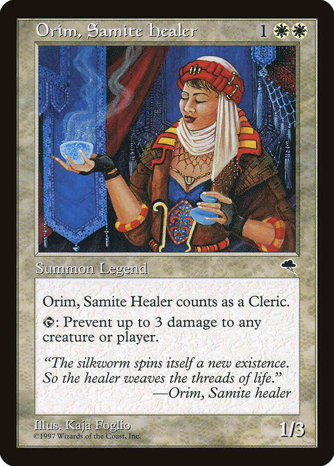 Orim, Samite Healer [33] [Tempest] [Non-Foil]