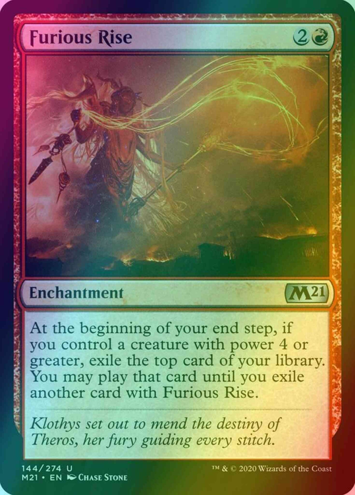 Furious Rise [144] [Core Set 2021] [Foil]