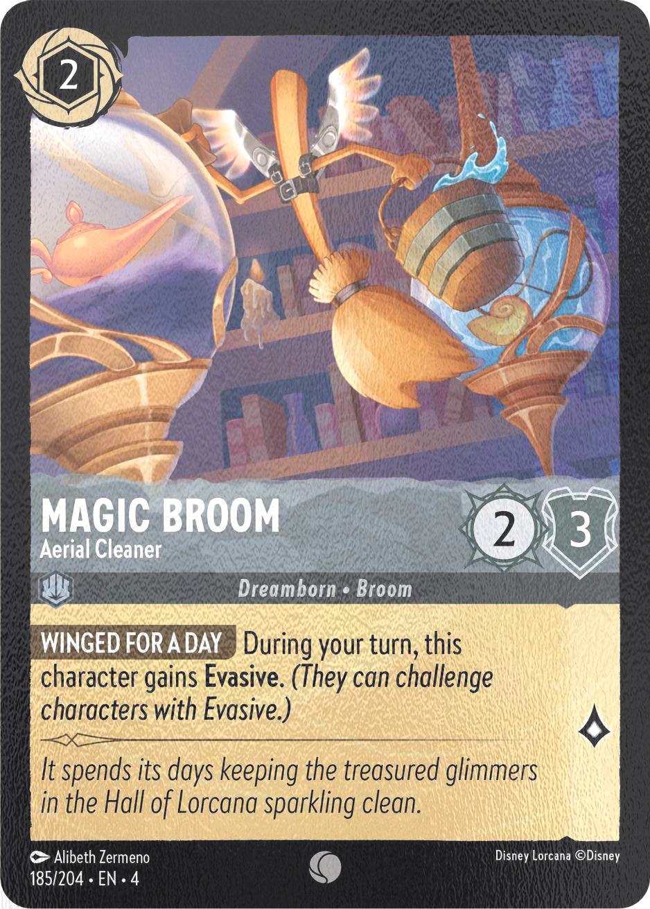 Magic Broom - Aerial Cleaner - 185/204 [Ursula's Return] [Cold Foil]
