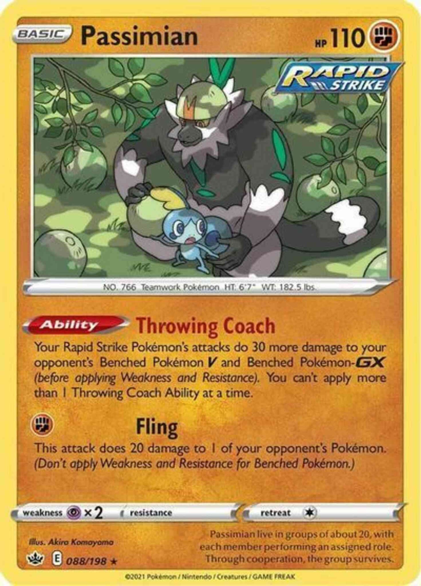 Passimian - 088/198 - Rare [swsh6-088] [Non-Holo]