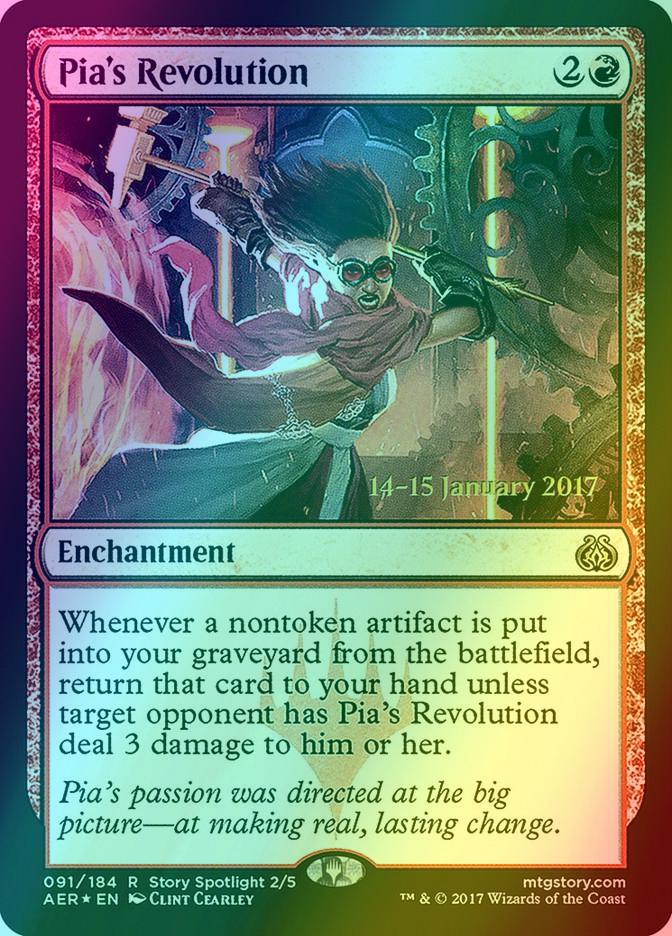 Pia's Revolution [91s] [Aether Revolt Promos] [Foil]