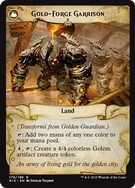Golden Guardian // Gold-Forge Garrison [179] [Rivals of Ixalan] [Non-Foil]