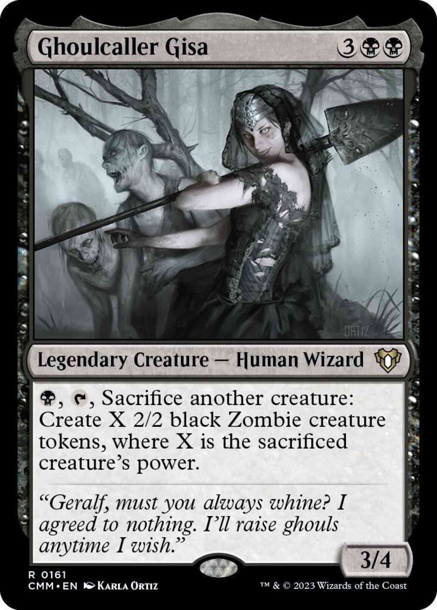Ghoulcaller Gisa [161] [Commander Masters] [Non-Foil]