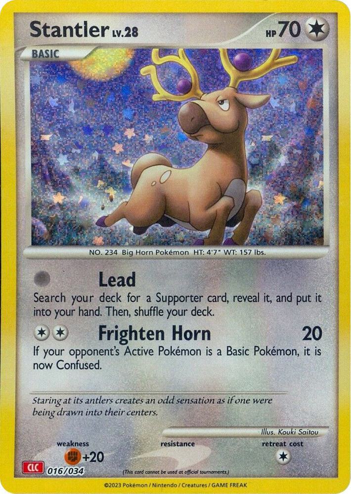 Stantler - 016/034 - Promo - CLC [tcgc-CLC016] [Holo]