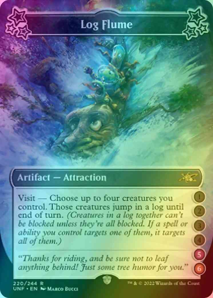 Log Flume (5/6) [220b] [Borderless] [Unfinity] [Foil]