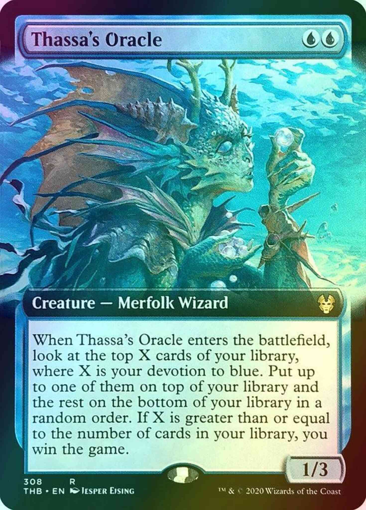 Thassa's Oracle [308] [Extended Art] [Theros Beyond Death] [Foil